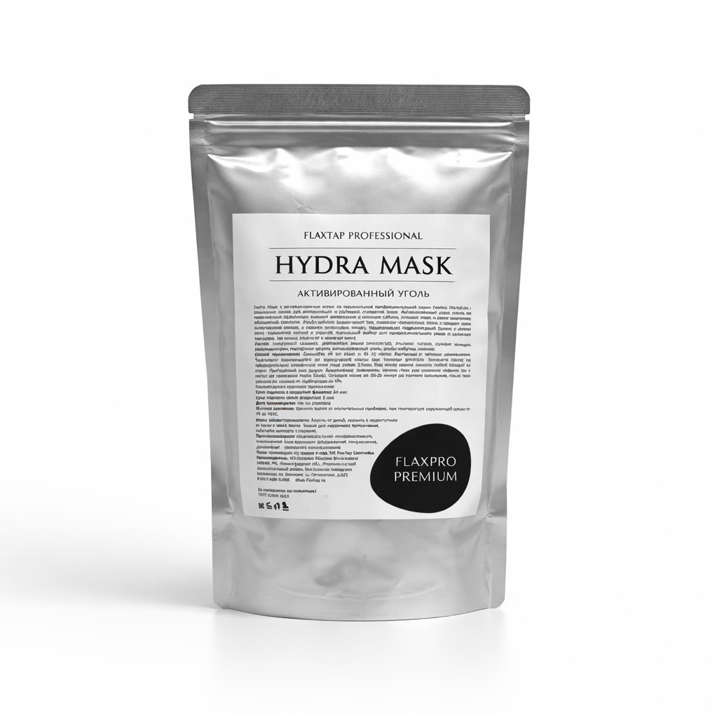 Премиальная альгинатная маска Hydra Mask Активированный уголь FlaxPro PREMIUM (ФлаксПро Премиум)
