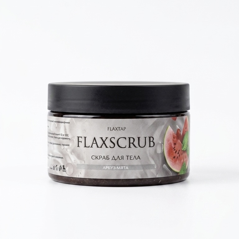 Скраб для тела Арбуз-мята FlaxScrub (ФлаксСкраб)